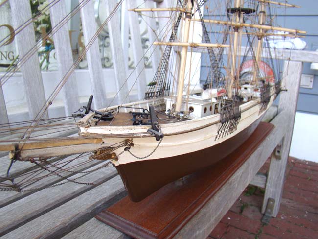 An antique model of the three-masted ship SAM SKOLFIELD built at Brunswick, Maine, in 1883 — image 4